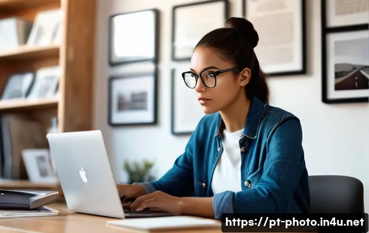 사진 자격증 공부 스케줄 만들기 - **Prompt 1: Focused Photographer's Study Session**
"A determined young photographer, a woman wit...
